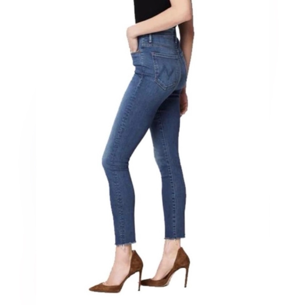 Mother Denim Women’s Sz 24 or 0/2 Ankle Fray Skinny Rockabilly Punk Jeans - Picture 16 of 16